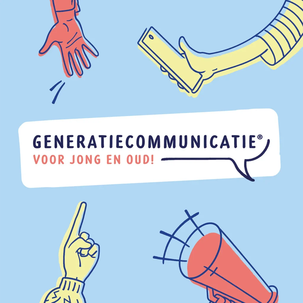 Boekomslag van Generatiecommunicatie over generatiemanagement en beter samenwerken tussen generaties.